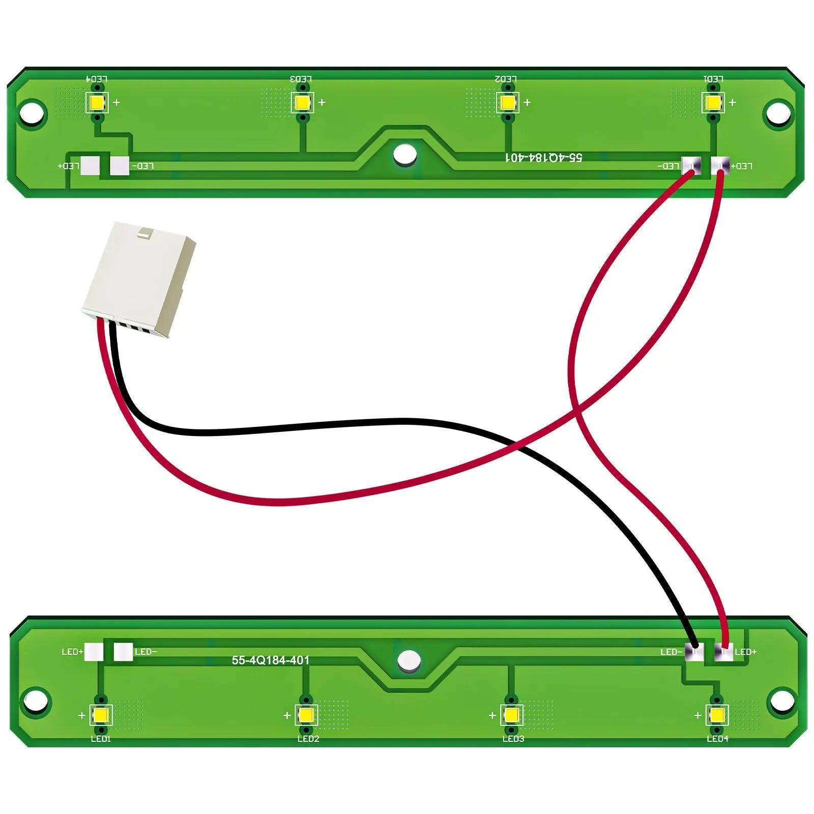 W11043011 W10866538 Whirlpool Kenmore Maytag Amana Ikea Refrigerator LED Light Module Replacment -No Cover HPUY